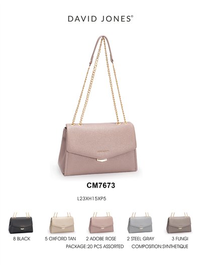 Bolso bandolera solapa cadenas