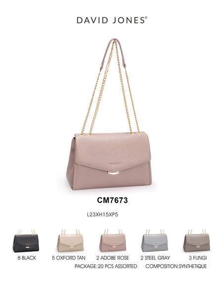 Bolso bandolera solapa cadenas