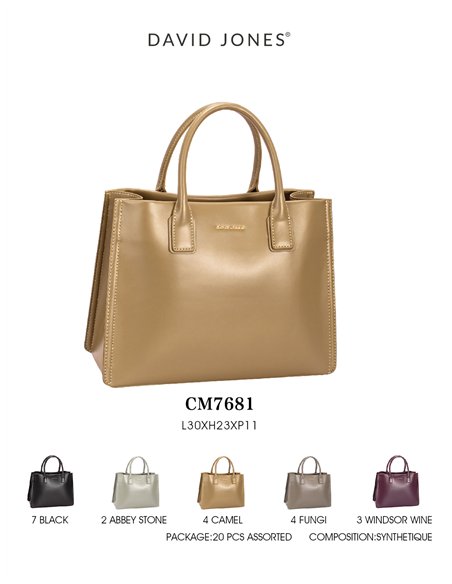 Bolso tote metalizado pespuntes