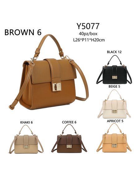 Mini bolso tote solapa detalle metálico