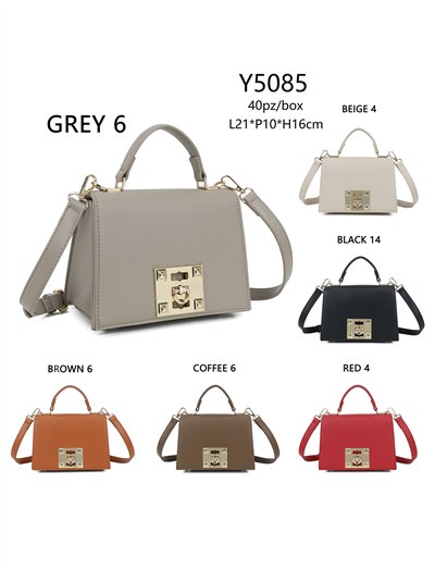 Mini bolso tote solapa detalle metálico