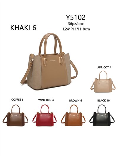 Bolso tote combinado detalle asa