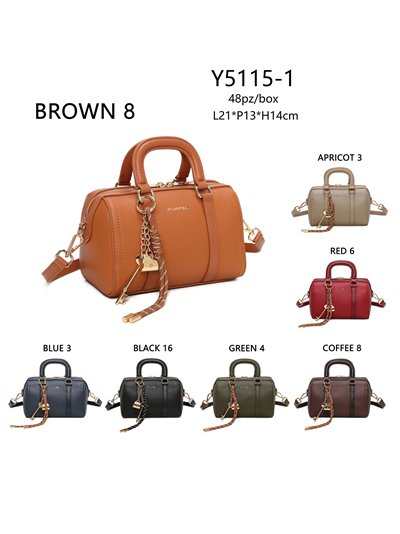 Bolso bowling detalle colgador