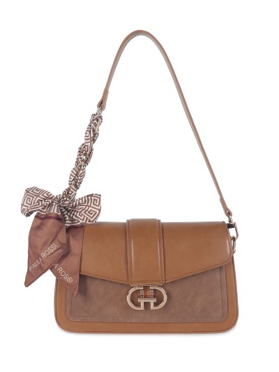 Mini bolso tote solapa detalle pañuelo