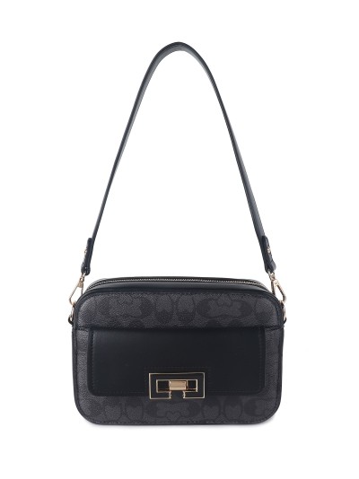 Bolso bandolera detalle metálico