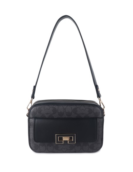 Bolso bandolera detalle metálico