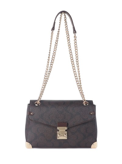 Bolso bandolera solapa cadenas