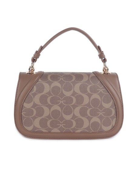 Mini bolso tote estampado solapa