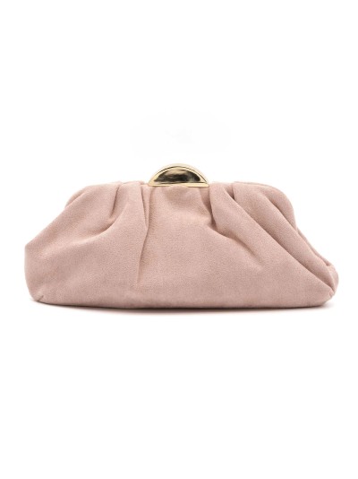 Portefeuille en daim pour soirée - AD-26301 ROSE-BOIS