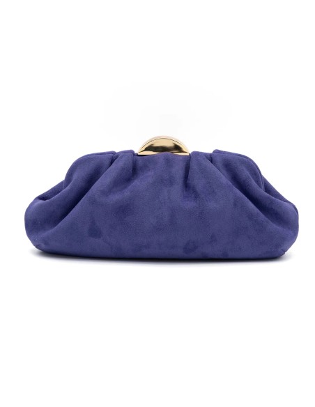 Suede effect clutch - AD-26301 VIOLETA