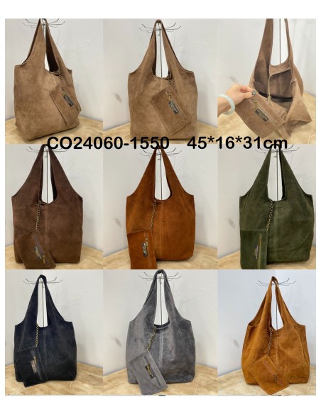 Bolso shopper serraje + Monedero