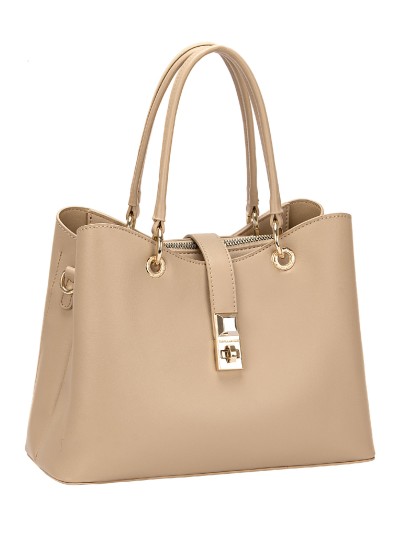 Bolso tote detalle metálico