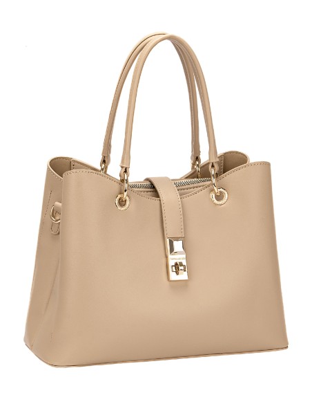 Bolso tote detalle metálico