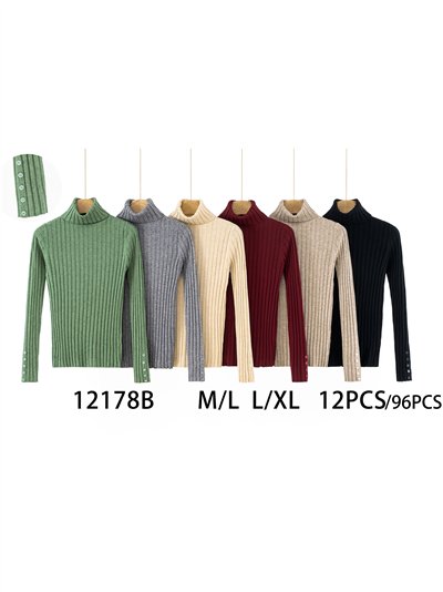 Jersey canalé cuello vuelto 2