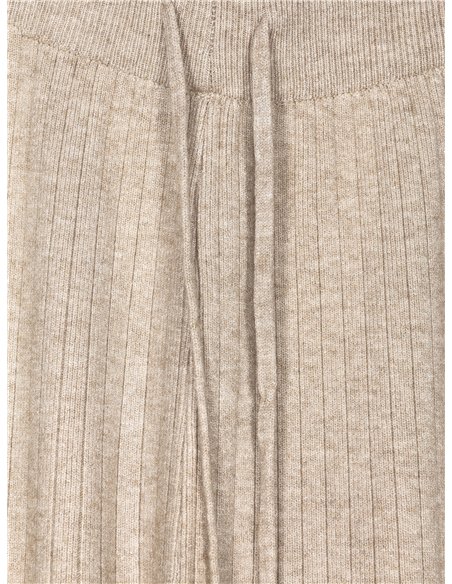 Pantalón recto punto canalé