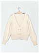 Buttoned soft cardigan