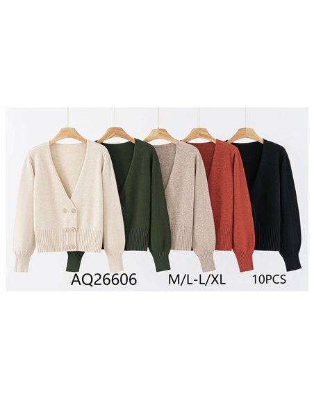 Buttoned soft cardigan