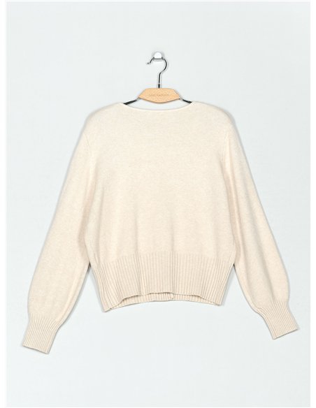 Buttoned soft cardigan