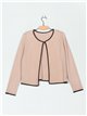 Chaqueta punto soft pespuntes