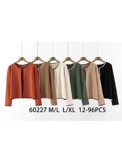 Chaqueta punto soft pespuntes 2