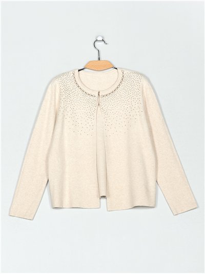 Chaqueta punto soft strass