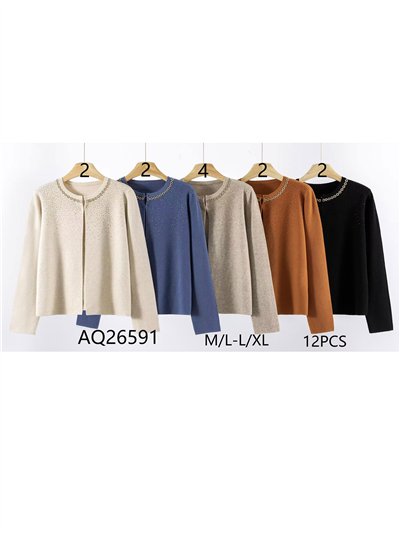 Chaqueta punto soft strass 2