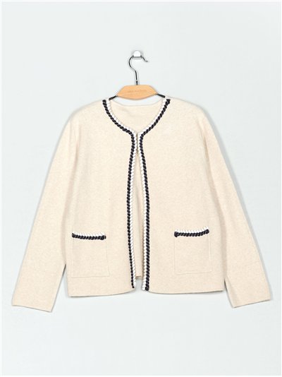 Chaqueta punto soft tweed
