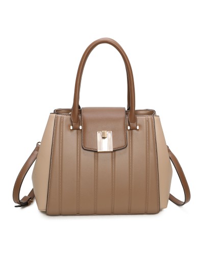 Bolso tote acolchado detalle metálico 2