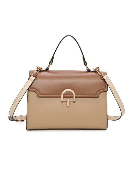 Contrast citybag with metallic detail - DJ-8822-2