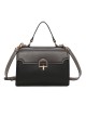 Contrast citybag with metallic detail
