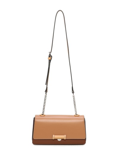 Bolso bandolera solapa detalle metálico