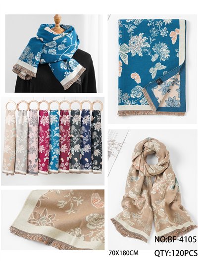 Bufanda floral desflecada 2