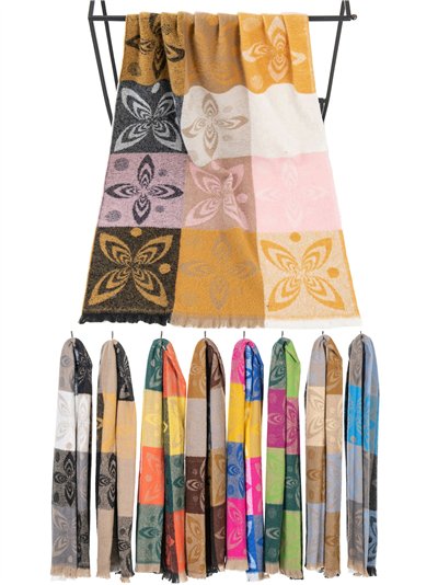 Bufanda estampada desflecada 2