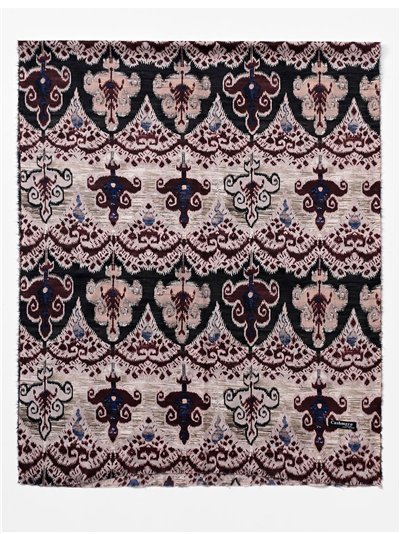 Bufanda estampada desflecada