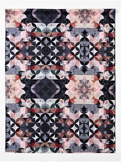 Bufanda mosaicos desflecada