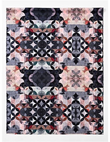 Bufanda mosaicos desflecada