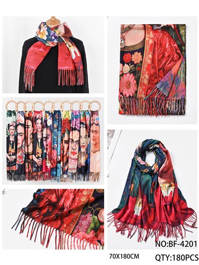 Bufanda frida flecos 2