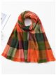 Bufanda cuadros desflecada