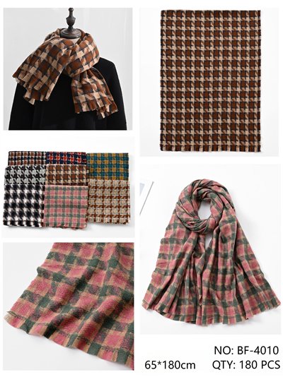 Bufanda pata de gallo desflecada 2