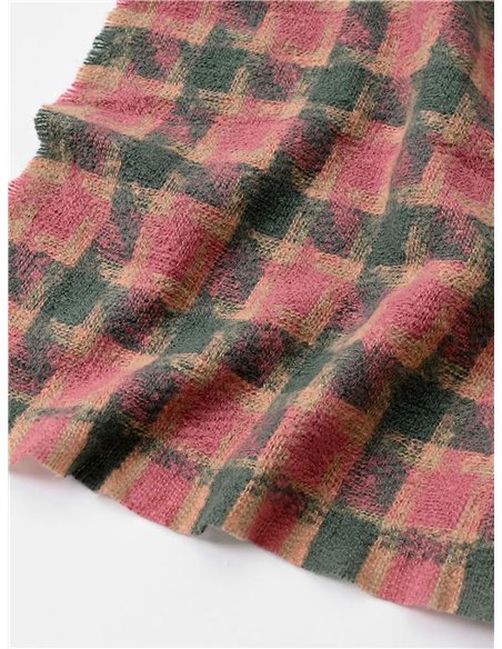 Bufanda pata de gallo desflecada