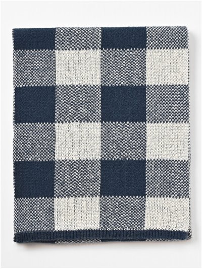 Bufanda cuadros de hombre