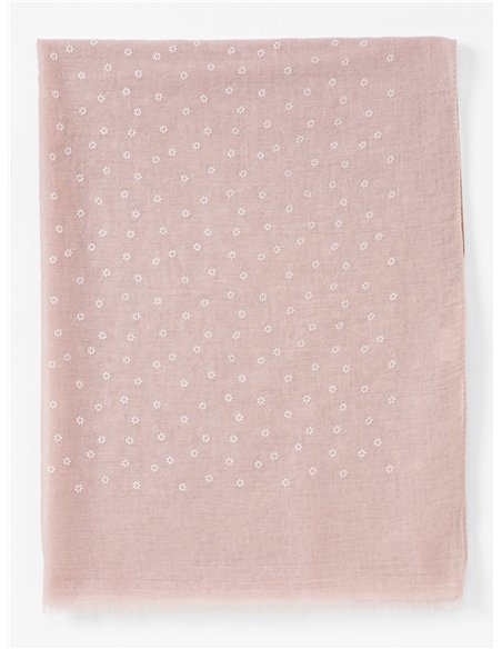 Fular florecitas desflecado