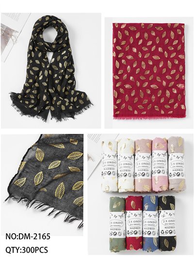 Fular hojas metalizadas 2