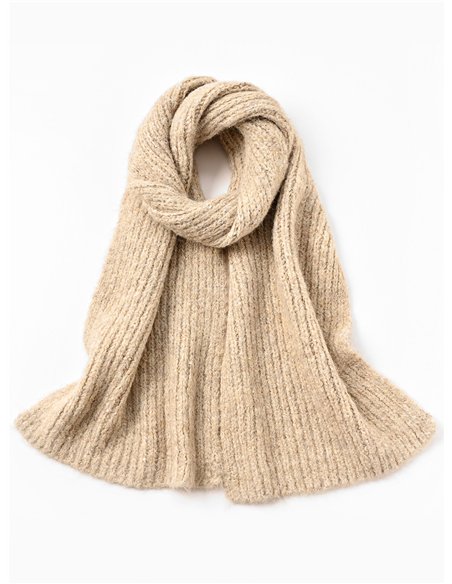 Cashmere touch knit scarf