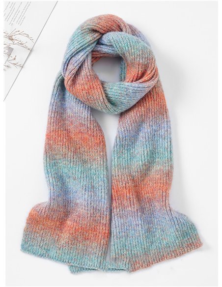 Bufanda efecto degradado punto tacto cachemira