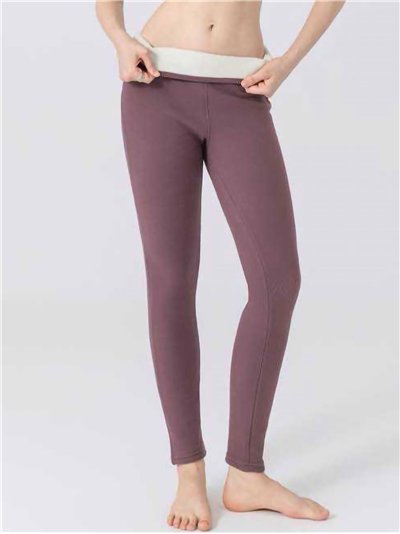 Leggings afelpado push up