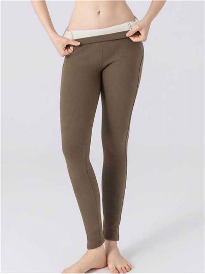 Leggings afelpado efecto vientre plano