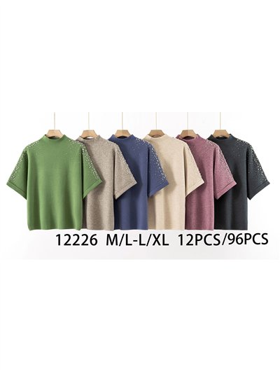 Jersey amplio perlas manga corta 2