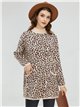 Jersey amplio leopardo cuello perkins