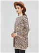 Jersey amplio leopardo cuello perkins